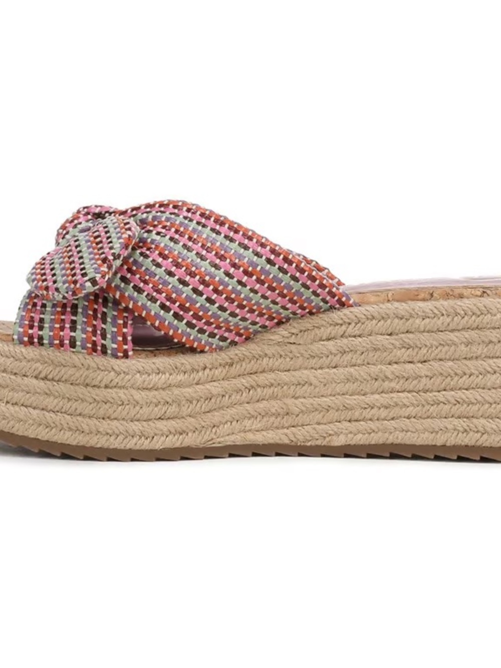 Bow Knot jute platform espadrille sandals size 9 - Picture 8 of 8